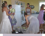Wedding party at the cottages. A perfect location for Bridal parties, wedding showers, and honeymoons