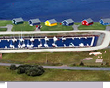 Nova Scotia seaside cabins aerial view