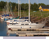 Yachts in the Sunrise Shore Marina Barrachois Harbour near Tatamagouche